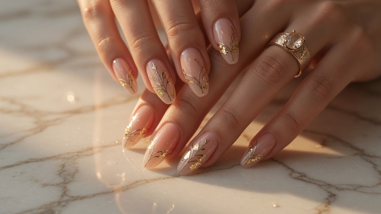 Precise manicure detail at Kim Nails Spa Simcoe